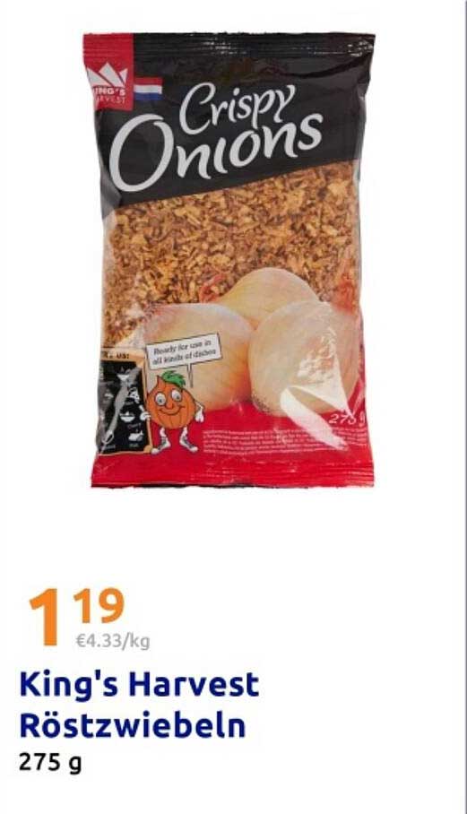 King's Harvest Röstzwiebeln 275 g