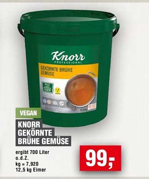 KNORR GEKÖRNTE BRÜHE GEMÜSE
