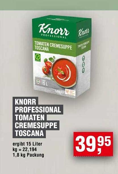 KNORR PROFESSIONAL TOMATEN CREMESUPPE TOSCANA