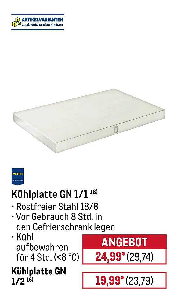 Kühlplatte GN 1/1