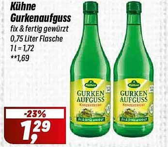 Kühne Gurkenaufguss fix & fertig gewürzt