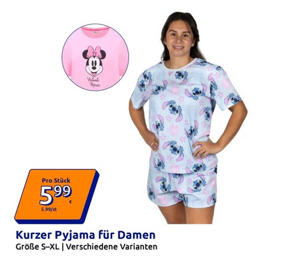 Kurzer Pyjama für Damen