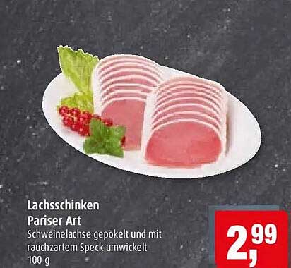 Lachsschinken Pariser Art