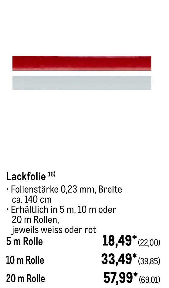 Lackfolie