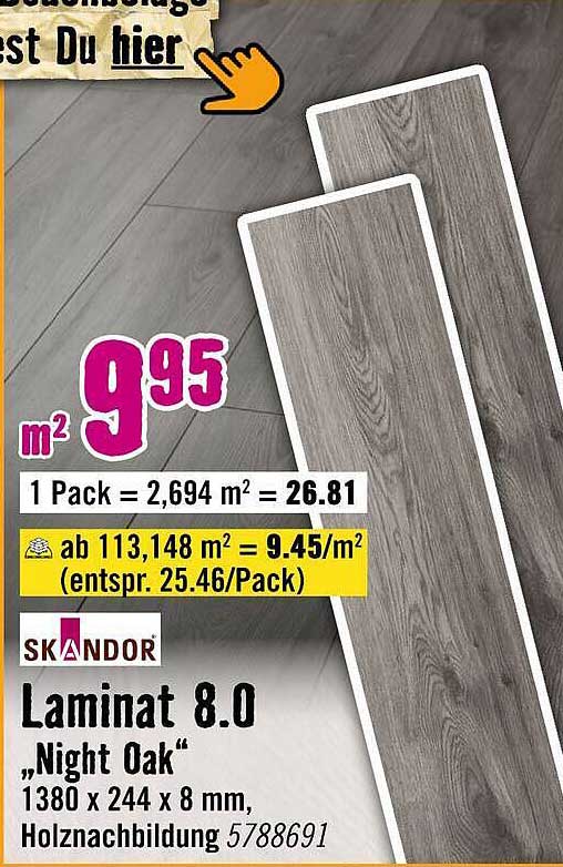 Laminat 8.0 „Night Oak“