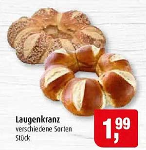 Laugenkranz verschiedene Sorten Stück