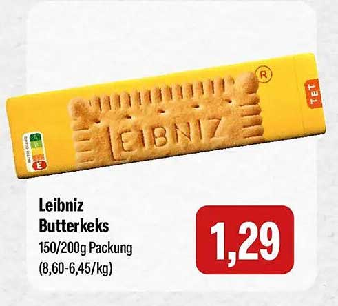 Leibniz Butterkeks 150/200g Packung (8,60-6,45/kg)