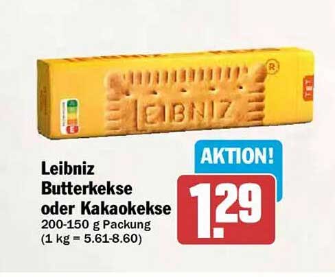 Leibniz Butterkekse oder Kakaokekse