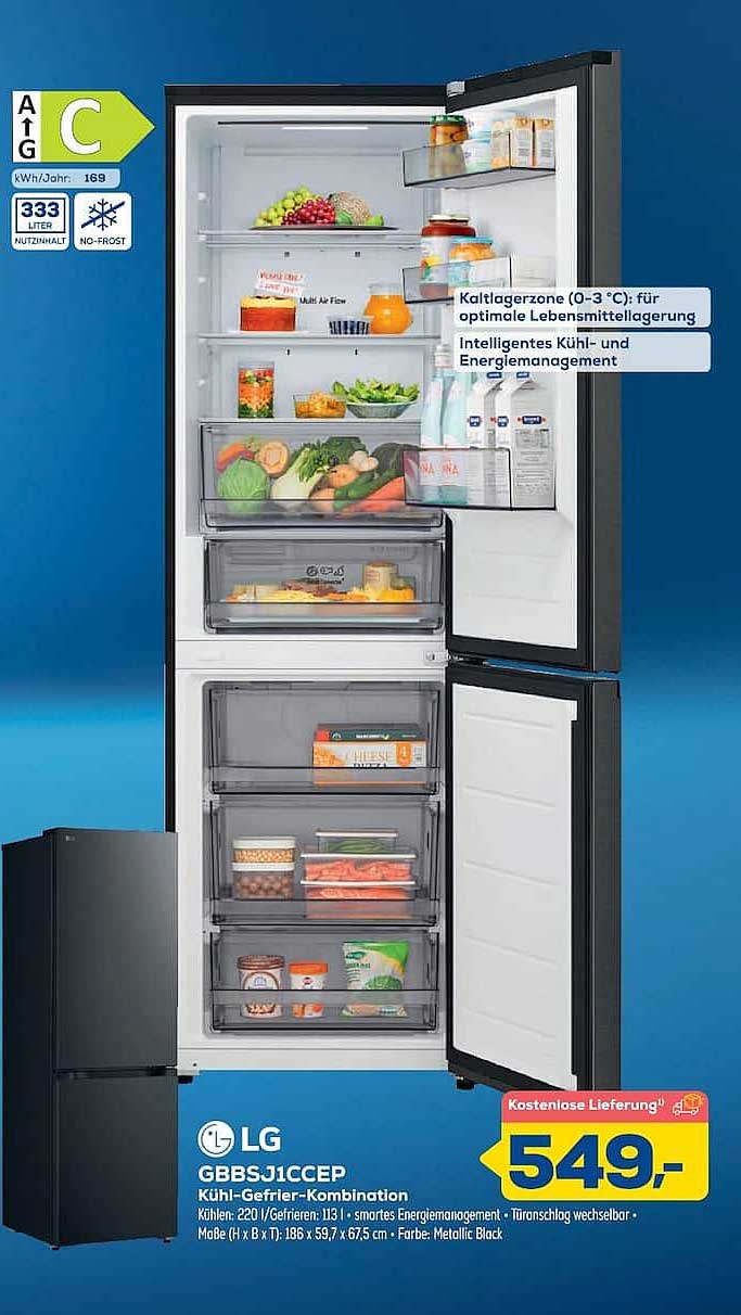 LG GBBSJ1CCEP Kühl-Gefrier-Kombination