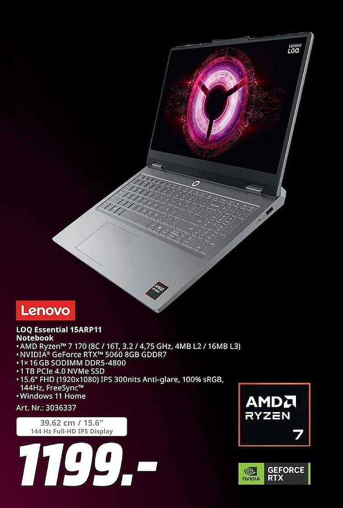 LOQ Essential 15ARP11 Notebook