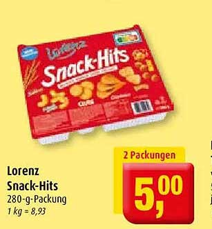 Lorenz Snack-Hits 280 g-Packung