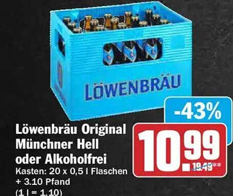 Löwenbräu Original Münchner Hell oder Alkoholfrei