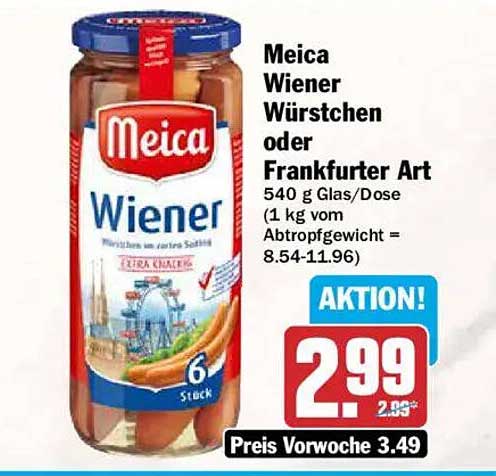 Meica Wiener Würstchen oder Frankfurter Art