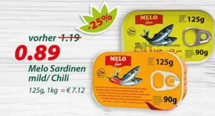 Melo Sardinen mild/Chili