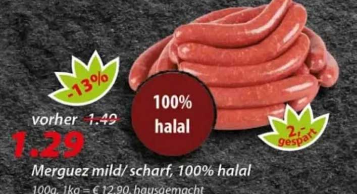 Merguez mild/scharf, 100% halal