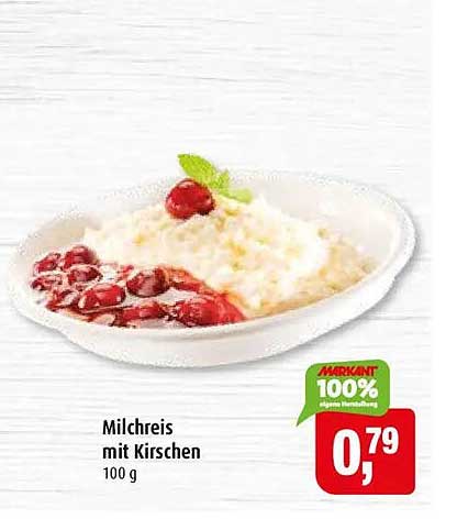 Milchreis mit Kirschen 100 g