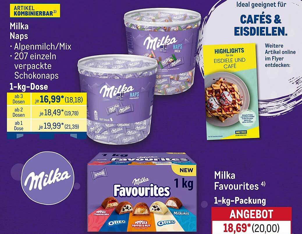 Milka Favourites 1-kg-Packung