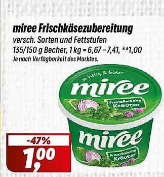 miree Frischkäsezubereitung