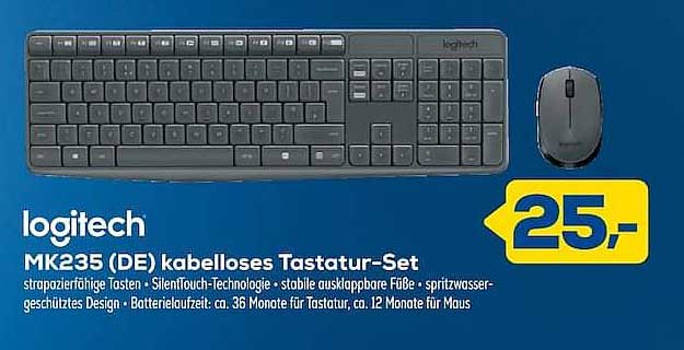 MK235 (DE) kabelloses Tastatur-Set