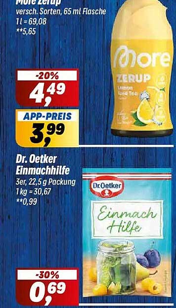 More Zeup versch. Sorten, 65 ml Flasche 1 l = 69,08 **5,65