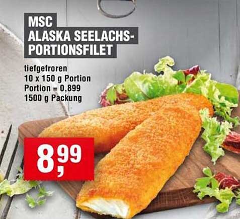 MSC ALASKA SEELACHS-PORTIONSFILET