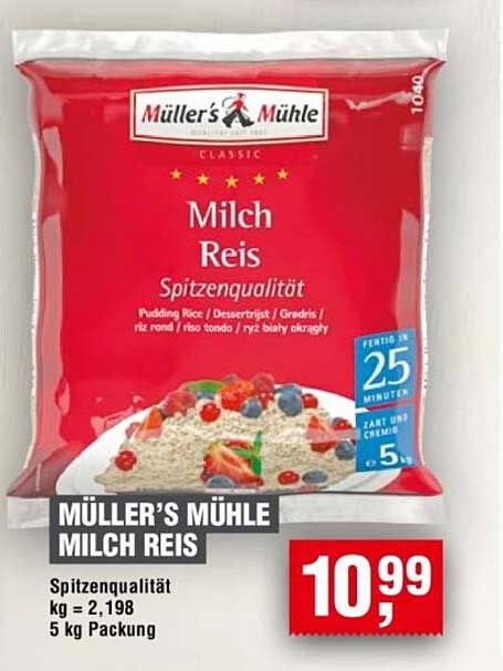 Müller's Mühle Milch Reis