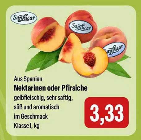 Nektarinen oder Pfirsiche