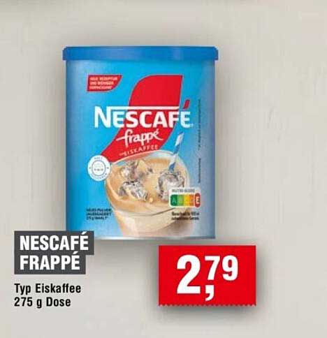 NESCAFÉ FRAPPÉ Typ Eiskaffee 275 g Dose