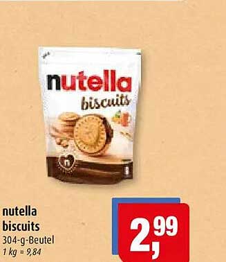 nutella biscuits 304-g-Beutel 1 kg = 9,84