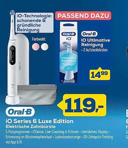 Oral-B iO Series 6 Luxe Edition Elektrische Zahnbürste