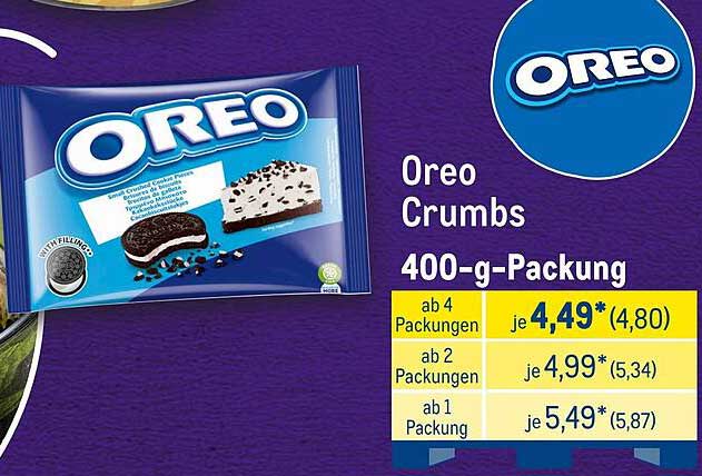 Oreo Crumbs 400-g-Packung