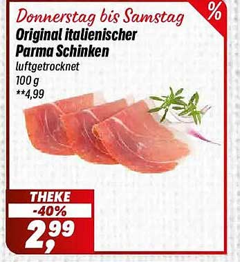 Original italienischer Parma Schinken