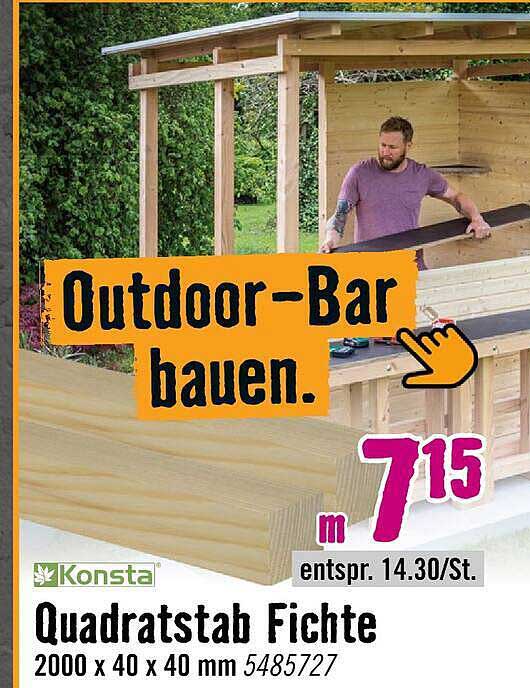 Outdoor-Bar bauen.