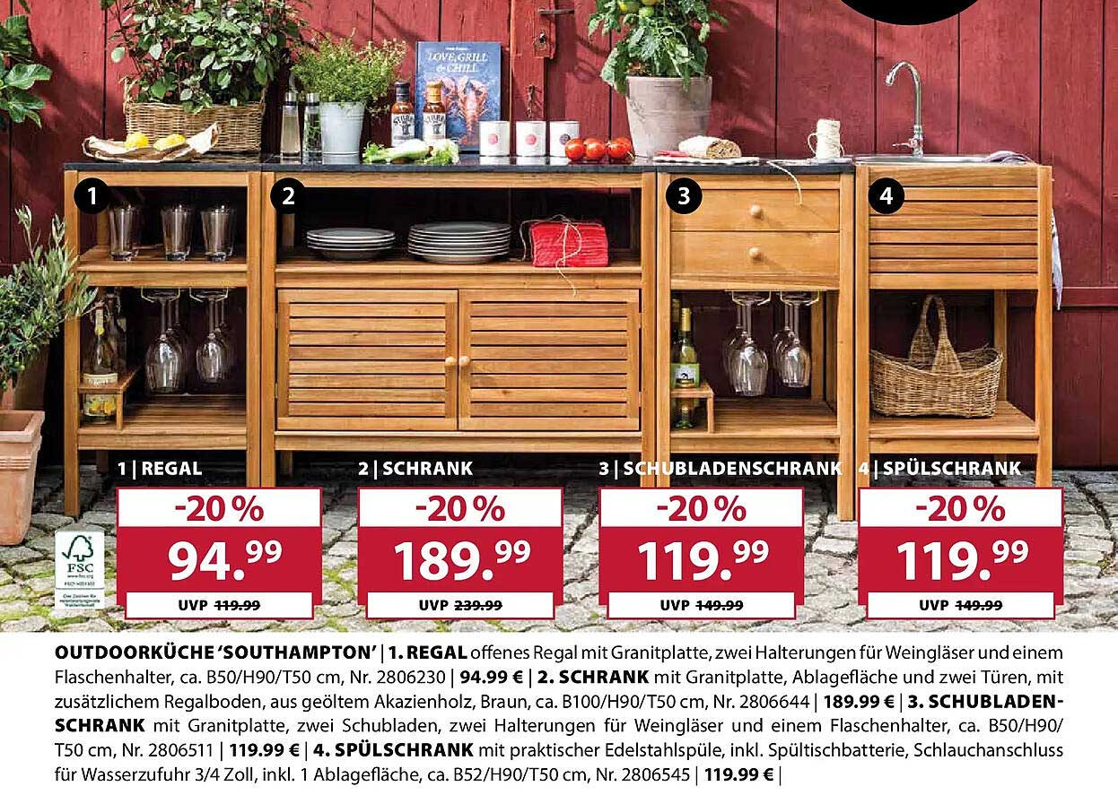 OUTDOORKÜCHE 'SOUTHAMPTON' | 1. REGAL