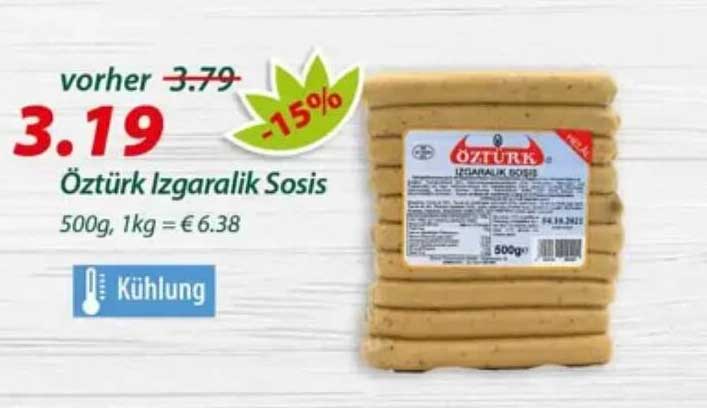 Öztürk Izgaralik Sosis