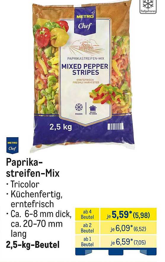 Paprika-streifen-Mix