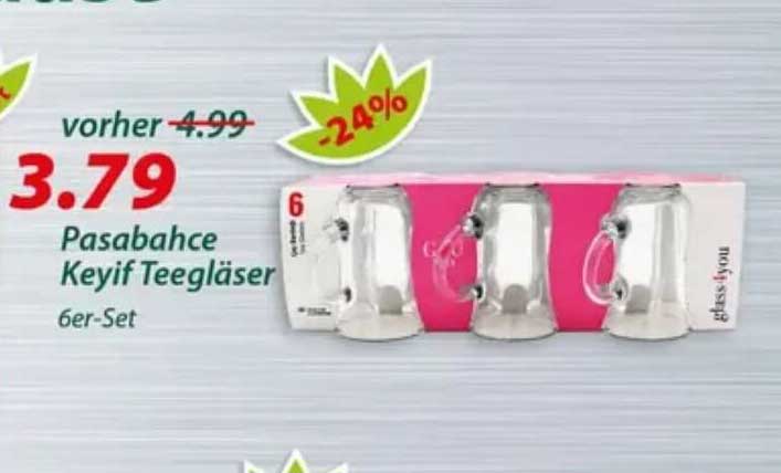 Pasabahçe Keyif Teegläser 6er-Set