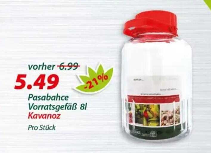 Pasabahce Vorratsgefäß 8l Kavanoz