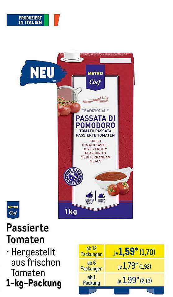 Passierte Tomaten 1-kg-Packung