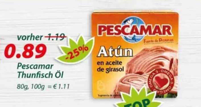 Pescamar Thunfisch Öl