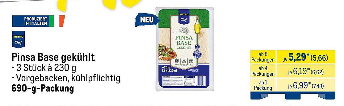 Pinsa Base gekühlt