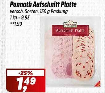 Ponnath Aufschnitt Platte