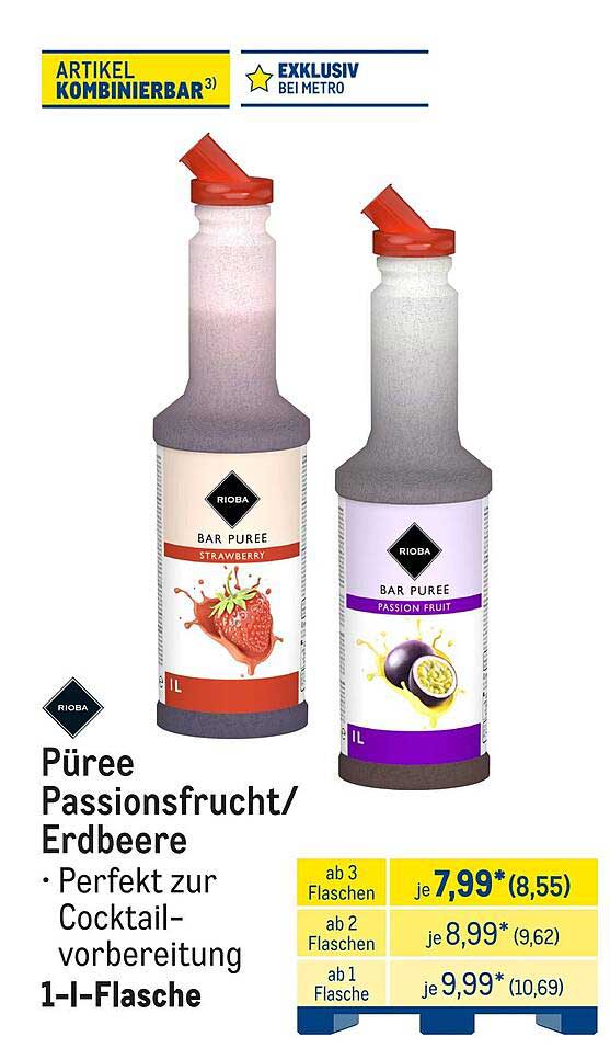 Püree Passionsfrucht/Erdbeere