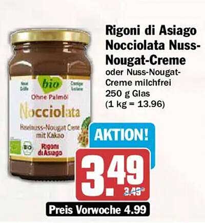 Rigoni di Asiago Nocciolata Nuss-Nougat-Creme