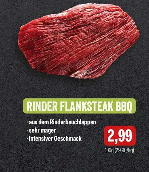 RINDER FLANKSTEAK BBQ