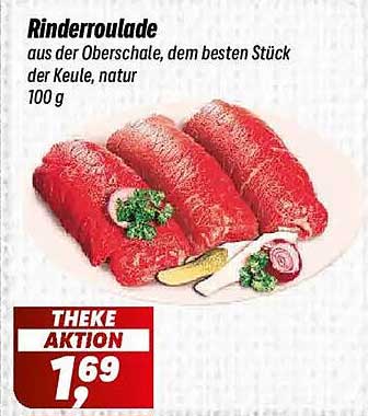 Rinderroulade aus der Oberschale, dem besten Stück der Keule, natur 100 g