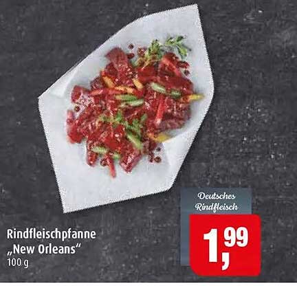 Rindfleischpfanne „New Orleans“ 100 g