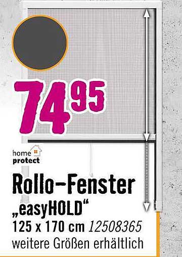 Rollo-Fenster „easyHOLD“ 125 x 170 cm 12508365 weitere Größen erhältlich