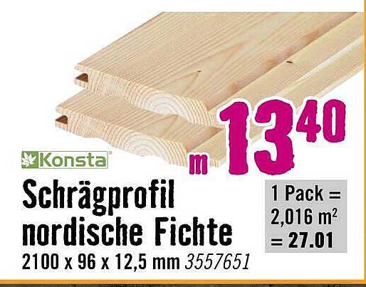 Schrägprofil nordische Fichte