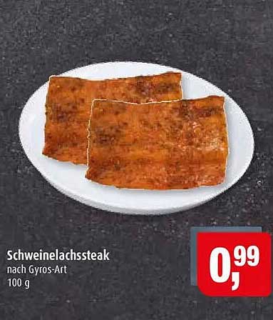 Schweinelachssteak nach Gyros-Art 100 g